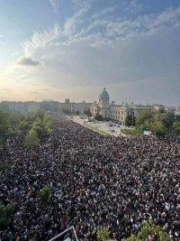 Скуп испред скупштине Србије, Београд, 19. 05. 2023.